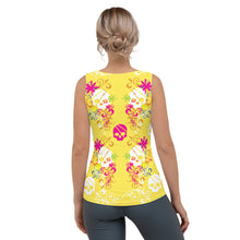 Load image into Gallery viewer, Flower Skull Sublimation Cut & Sew Tank Top