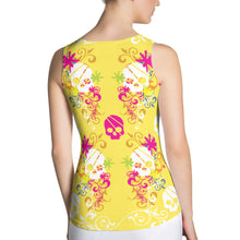 Load image into Gallery viewer, Flower Skull Sublimation Cut & Sew Tank Top