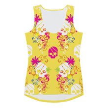 Load image into Gallery viewer, Flower Skull Sublimation Cut & Sew Tank Top
