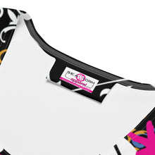 Load image into Gallery viewer, Flower Skull Black Sublimation Cut & Sew Tank Top