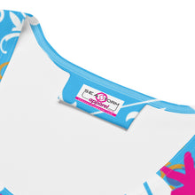 Load image into Gallery viewer, Flower Skull Blue Sublimation Cut & Sew Tank Top