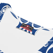 Load image into Gallery viewer, Blue Flower Sublimation Cut & Sew Tank Top