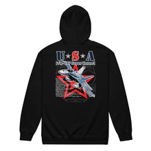 Carregar imagem no visualizador da galeria, USA F/A-18 Unisex heavy blend zip hoodie