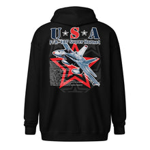 Carregar imagem no visualizador da galeria, USA F/A-18 Unisex heavy blend zip hoodie