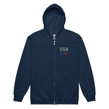 Carregar imagem no visualizador da galeria, USA F/A-18 Unisex heavy blend zip hoodie