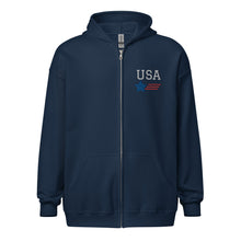 Carregar imagem no visualizador da galeria, USA F/A-18 Unisex heavy blend zip hoodie