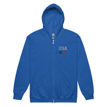 Carregar imagem no visualizador da galeria, USA F/A-18 Unisex heavy blend zip hoodie