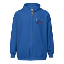Carregar imagem no visualizador da galeria, USA F/A-18 Unisex heavy blend zip hoodie