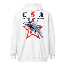 Carregar imagem no visualizador da galeria, USA F/A-18 Unisex heavy blend zip hoodie