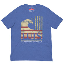 Load image into Gallery viewer, LUIS Seastorm Apparel® SurfingAmericana t-shirt