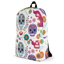 Load image into Gallery viewer, Floral Skull Seastorm Apparel Backpack