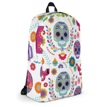 Load image into Gallery viewer, Floral Skull Seastorm Apparel Backpack