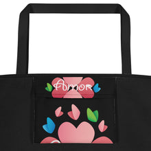 Load image into Gallery viewer, Amor Seastorm Apparel Black Beach Bag