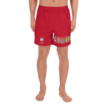 Load image into Gallery viewer, Santa Monica California Men's Athletic Long Shorts - RED