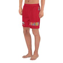 Load image into Gallery viewer, Santa Monica California Men's Athletic Long Shorts - RED