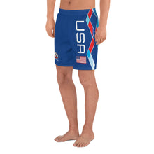 Load image into Gallery viewer, USA Royal Blue - Men's Athletic Long Shorts