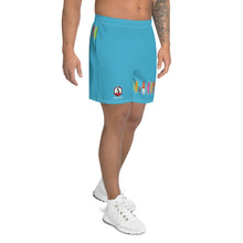 Load image into Gallery viewer, Santa Monica California Men's Athletic Long Shorts SKY
