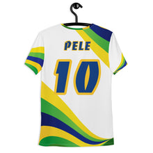 Carregar imagem no visualizador da galeria, BRAZIL WAVE PELE #10 WHITE JERSEY