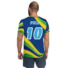Carregar imagem no visualizador da galeria, BRAZIL WAVE PELE #10 BLUE JERSEY