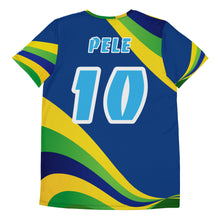 Carregar imagem no visualizador da galeria, BRAZIL WAVE PELE #10 BLUE JERSEY