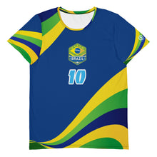 Carregar imagem no visualizador da galeria, BRAZIL WAVE PELE #10 BLUE JERSEY