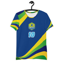 Carregar imagem no visualizador da galeria, BRAZIL WAVE PELE #10 BLUE JERSEY