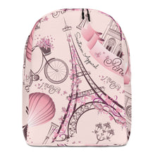 Load image into Gallery viewer, Paris Misty Rose Seastorm Apparel Minimalist Backpack
