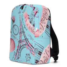 Cargar imagen en el visor de la galería, Paris Blizzard Blue Seastorm Apparel Minimalist Backpack