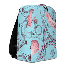 Cargar imagen en el visor de la galería, Paris Blizzard Blue Seastorm Apparel Minimalist Backpack