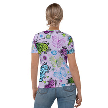Load image into Gallery viewer, Seastorm Apparel Floral Butterflies Women's T-shirt