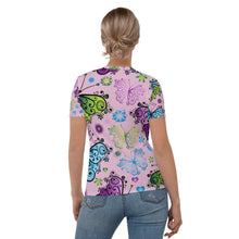 Load image into Gallery viewer, Seastorm Apparel Twilight Floral Butterflies Women's T-shirt