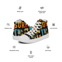 Load image into Gallery viewer, SURFING 91 SeastormApparel® Men’s high top canvas shoes