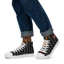 Load image into Gallery viewer, CLASSIC BLACK Seastorm Apparel® Men’s high top canvas shoes