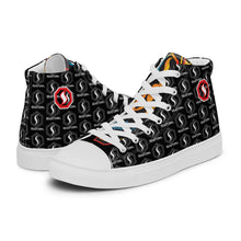 Load image into Gallery viewer, CLASSIC BLACK Seastorm Apparel® Men’s high top canvas shoes