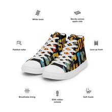 Load image into Gallery viewer, SURFING 91 SeastormApparel® Men’s high top canvas shoes