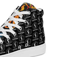 Load image into Gallery viewer, CLASSIC BLACK Seastorm Apparel® Men’s high top canvas shoes