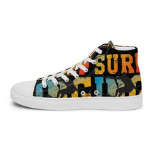 Load image into Gallery viewer, SURFING 91 SeastormApparel® Men’s high top canvas shoes