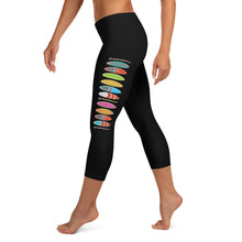 Carregar imagem no visualizador da galeria, Santa Monica California Black Capri Leggings