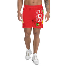 Load image into Gallery viewer, Portugal Red - Men's Athletic Long Shorts