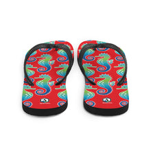 Carregar imagem no visualizador da galeria, Red Seahorse Flip-Flops - Seastorm Apparel Summer Collection