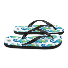 Carregar imagem no visualizador da galeria, White Seahorse Flip-Flops - Seastorm Apparel Summer Collection
