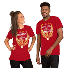 Cargar imagen en el visor de la galería, Liverpool European Champions 2019 - Short-Sleeve Unisex T-Shirt
