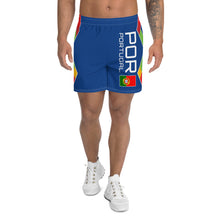 Carregar imagem no visualizador da galeria, Portugal Royal Blue - Men's Athletic Long Shorts