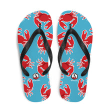 Carregar imagem no visualizador da galeria, Blue Crab Flip-Flops - Seastorm Apparel Summer Collection