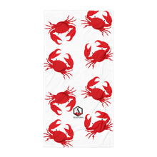 Carregar imagem no visualizador da galeria, White Crab Towel - Seastorm Apparel Summer Collection