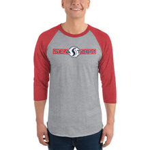 Carregar imagem no visualizador da galeria, Seastorm Red - 3/4 sleeve raglan shirt