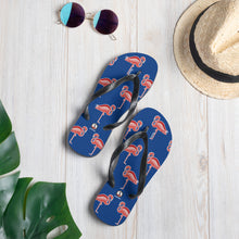 Carregar imagem no visualizador da galeria, Royal Blue Flamingo Flip-Flops - Seastorm Apparel Summer Collection