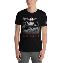 Carregar imagem no visualizador da galeria, California Shark Short-Sleeve Unisex T-Shirt
