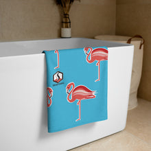 Carregar imagem no visualizador da galeria, Blue Flamingo Towel - Seastorm Apparel Summer Collection