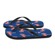 Carregar imagem no visualizador da galeria, Royal Blue Flamingo Flip-Flops - Seastorm Apparel Summer Collection